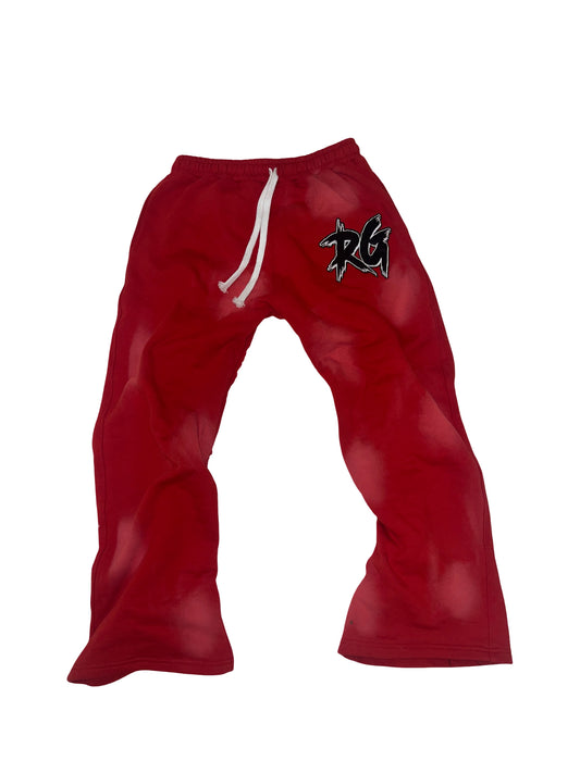 Rich Gen Patch Red Sweatpants